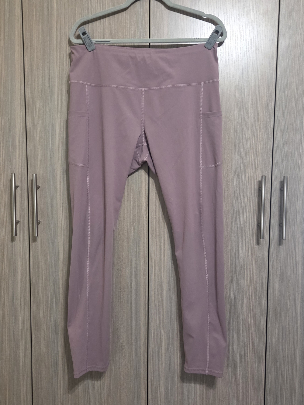 Stylish Rose Pink Leggings With Pockets